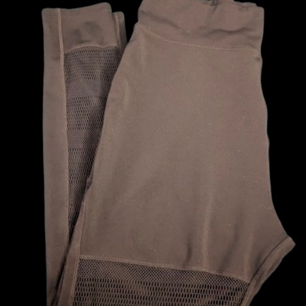 Popfit SIERRA Black Mesh-Panel Leggings 2xl